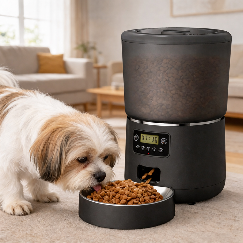 Alimentador Automático Pet 4L com WiFi e App – Comedouro Inteligente Programável com Tigela de Aço | Tech Gold Brasil