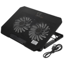 Base Cooler para Notebook Gamer com 2 Fans LED Azul – Suporte Ajustável até 17” com Apoio para Celular | Tech Gold Brasil