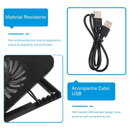 Base Cooler para Notebook Gamer com 2 Fans LED Azul – Suporte Ajustável até 17” com Apoio para Celular | Tech Gold Brasil