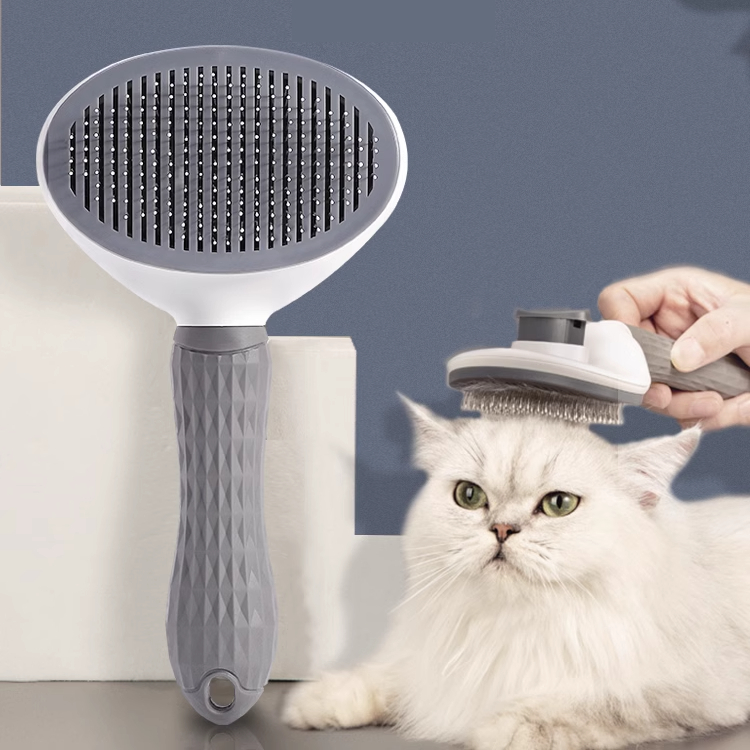 Escova Removedora de Pelos para Cães e Gatos – Pente Pet Antipelos com Cabo Ergonômico | Tech Gold Brasil
