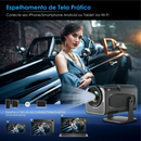Projetor Portátil HY320 Smart Android 11 WiFi – Tela até 150” com Espelhamento e Bluetooth | Tech Gold Brasil