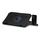 Base Cooler para Notebook Gamer com 2 Fans LED Azul – Suporte Ajustável até 17” com Apoio para Celular | Tech Gold Brasil