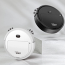 Robô Aspirador Inteligente Branco/Preto - Limpeza Automática e Design Compacto
