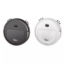Robô Aspirador Inteligente Branco/Preto - Limpeza Automática e Design Compacto