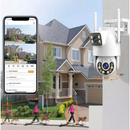 Câmera de Segurança WiFi 360° IP66 com Lente Dupla e Visão Noturna – Monitoramento pelo Celular (App Yoosee) | Tech Gold Brasil