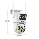 Câmera de Segurança WiFi 360° IP66 com Lente Dupla e Visão Noturna – Monitoramento pelo Celular (App Yoosee) | Tech Gold Brasil