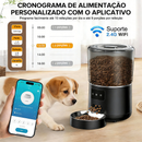 Alimentador Automático Pet 4L com WiFi e App – Comedouro Inteligente Programável com Tigela de Aço | Tech Gold Brasil